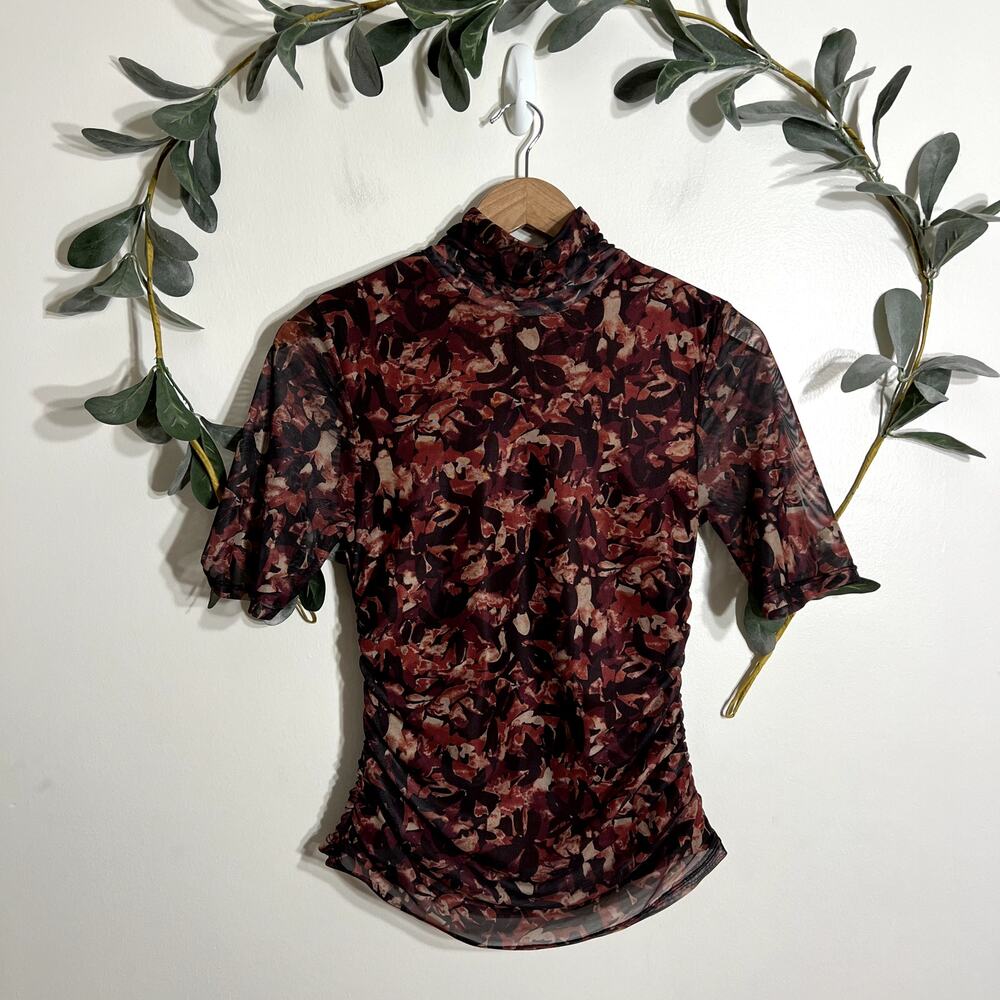Cable & Gauge Mesh Blouse LAST CALL